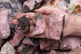 Rough Rhodonite Stones From Peru